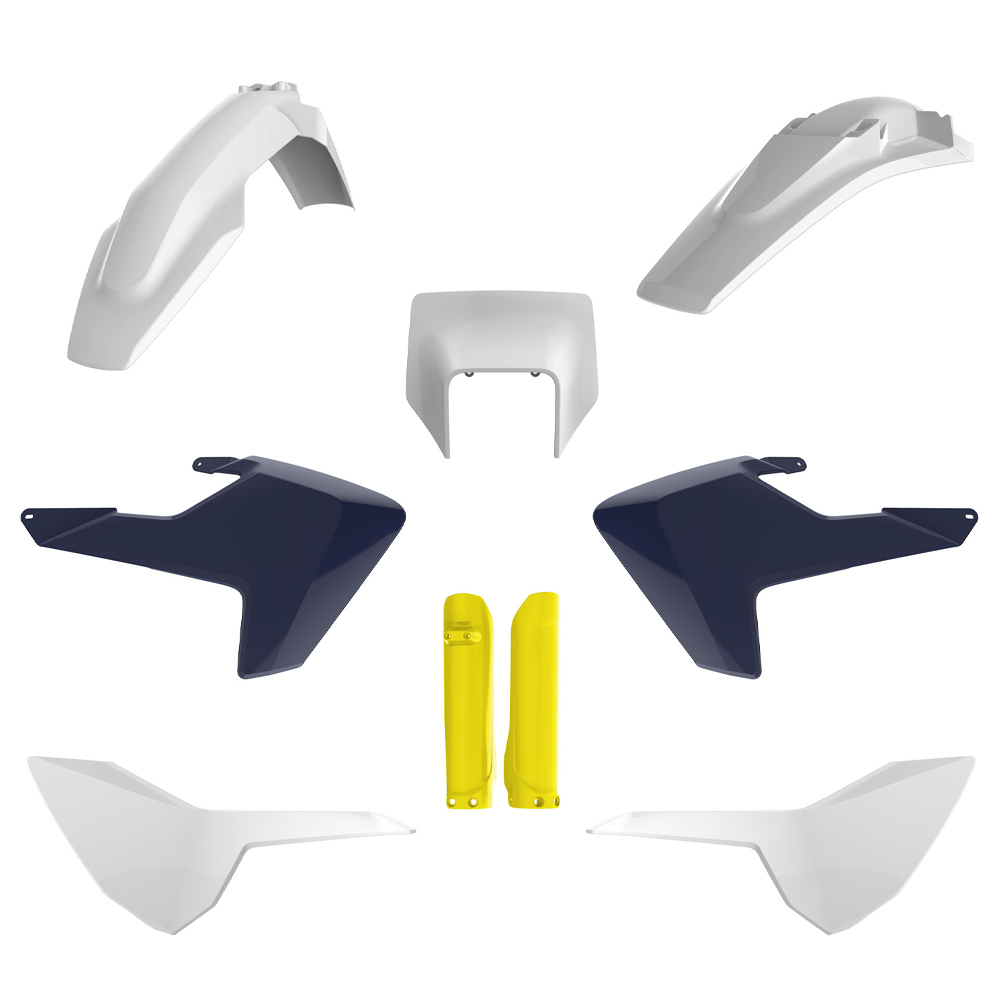 BOX KIT INC FORK GUARDS HUSQVARNA TE150-300, FE250-501 17-19, OEM 17-18